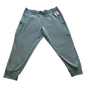 Reebok Women's Super Soft blue goblin Fleece Gravity Jogger w/ Pockets sz XXXL